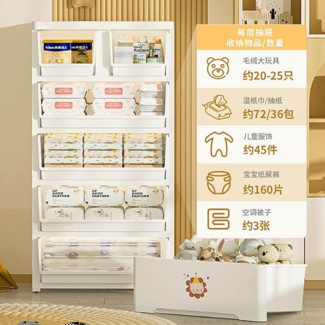 免運 簡易寶寶衣櫃嬰兒收納家居兒童衣櫃加厚塑膠雜物儲物櫃家用