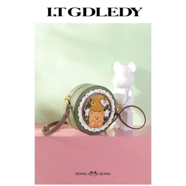 it Gdledy小众女生可爱包包女2025新款百搭小圆包斜挎包生日礼物