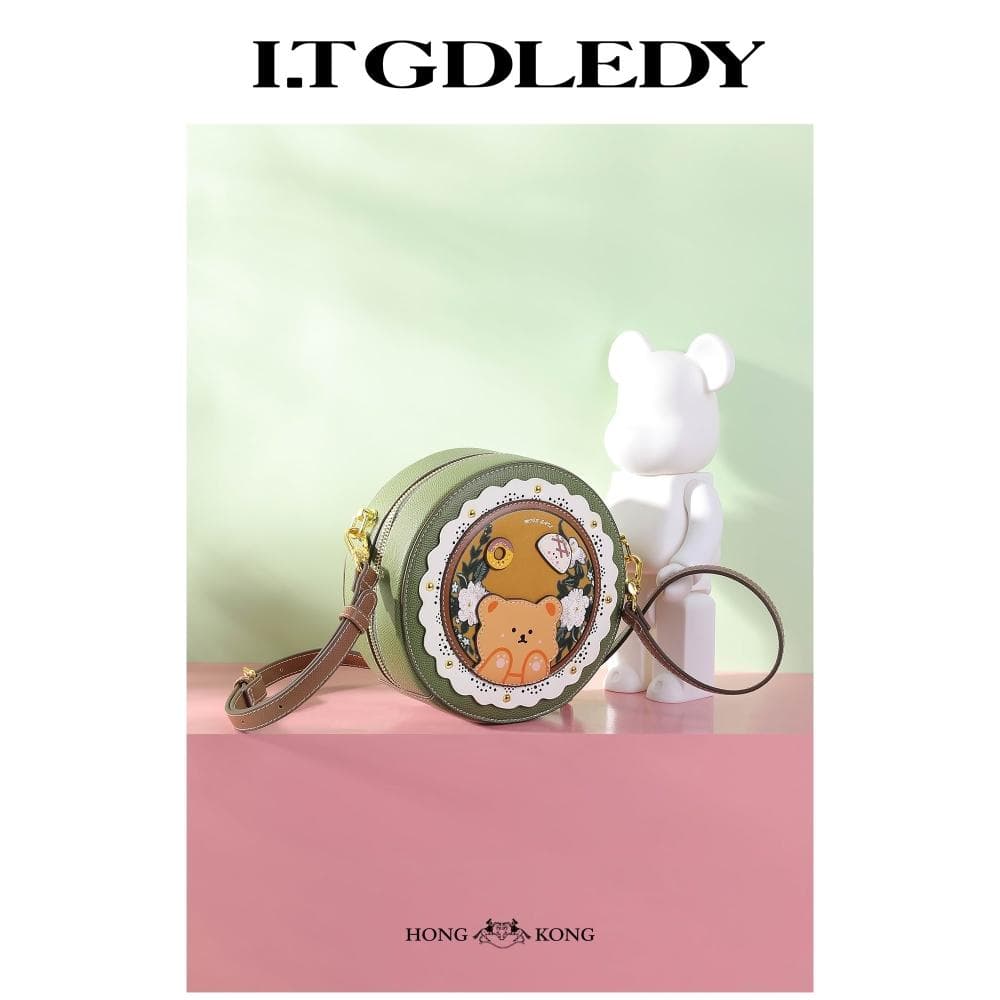 it Gdledy小众女生可爱包包女2025新款百搭小圆包斜挎包生日礼物