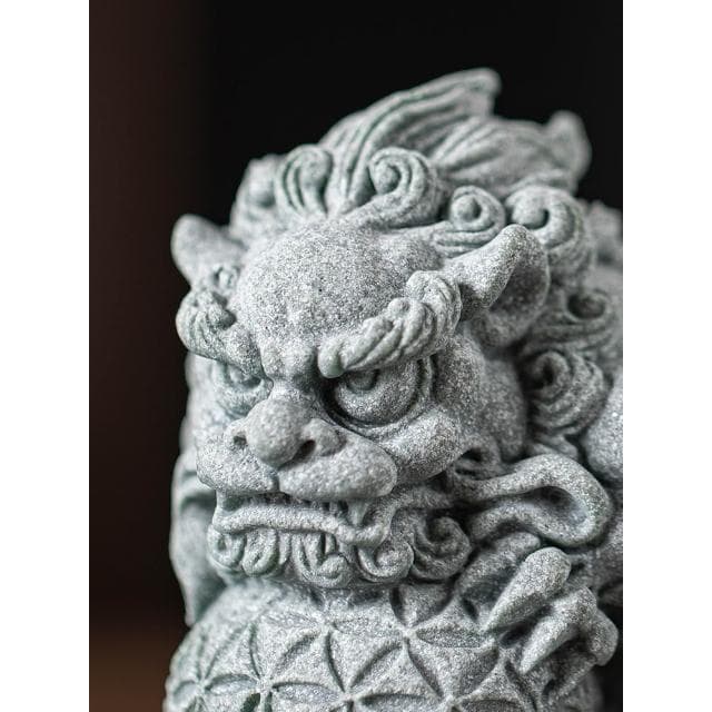 新中式雙獅戲球茶寵擺件創意狴犴招財瑞獸開業喬遷送禮物桌面裝飾