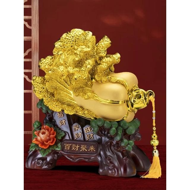 招財金白菜擺件大號玉百財喬遷開業送禮禮品電視櫃公司店鋪辦公室