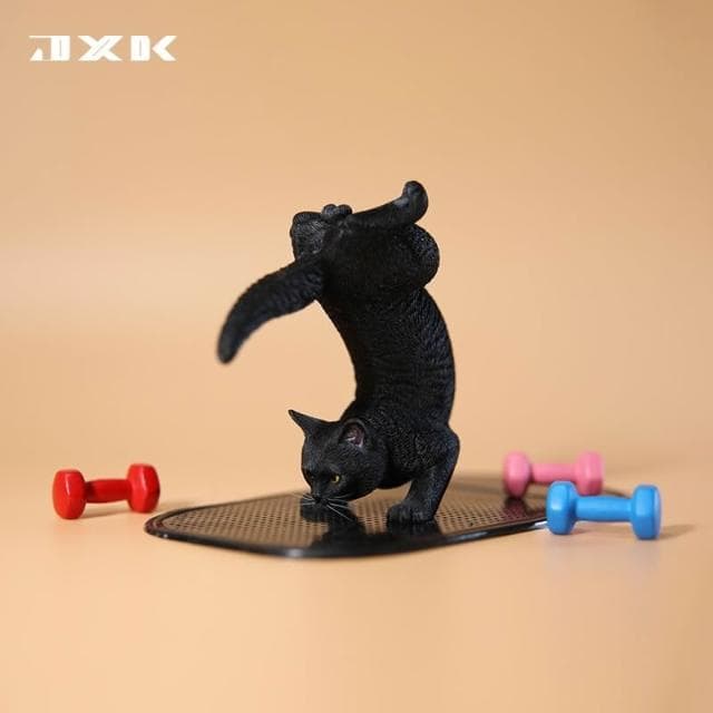 JXK 1/6 瑜伽貓2.0模型 創意可愛貓咪萌寵寵物周邊禮物擺件手辦