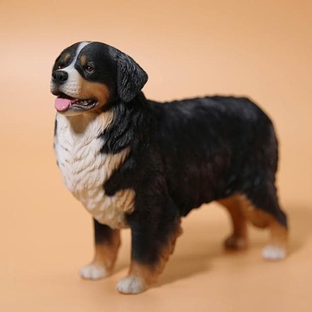 JXK 1/6 伯恩山犬 可愛創意仿真寵物狗模型公仔擺件手辦禮物周邊