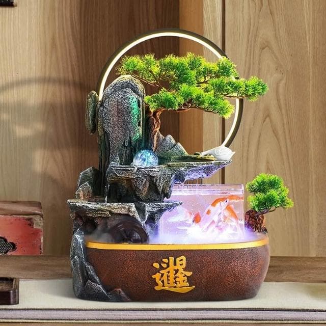招財流水盆  流水聚寶盆 流水擺件 魚缸 開運 招財擺飾 風水招財流水組 風水擺件 入厝禮物 開幕送禮