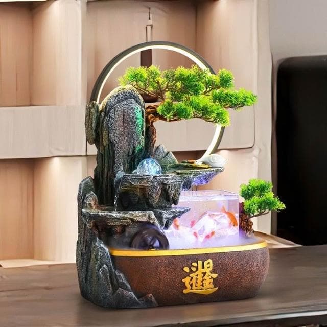 招財流水盆  流水聚寶盆 流水擺件 魚缸 開運 招財擺飾 風水招財流水組 風水擺件 入厝禮物 開幕送禮