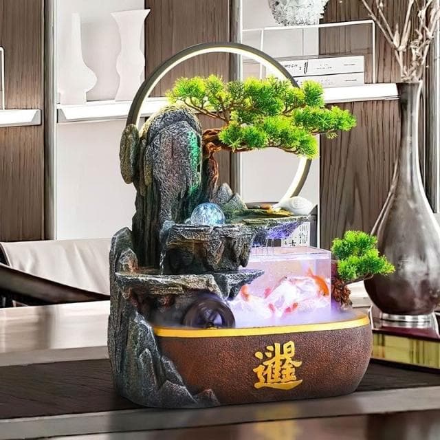 招財流水盆  流水聚寶盆 流水擺件 魚缸 開運 招財擺飾 風水招財流水組 風水擺件 入厝禮物 開幕送禮