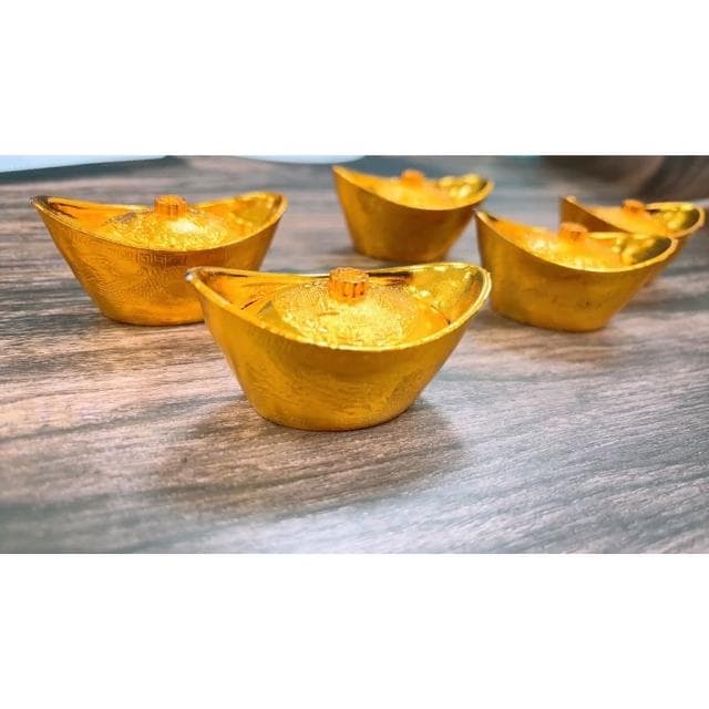 招財進寶 金元寶 古早味 金元寶 過年 喜慶 裝飾 送禮 禮物 內有巧克力