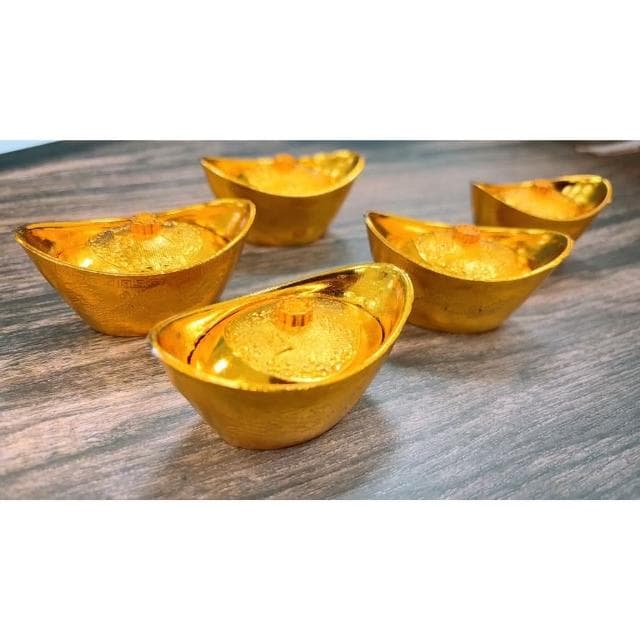 招財進寶 金元寶 古早味 金元寶 過年 喜慶 裝飾 送禮 禮物 內有巧克力