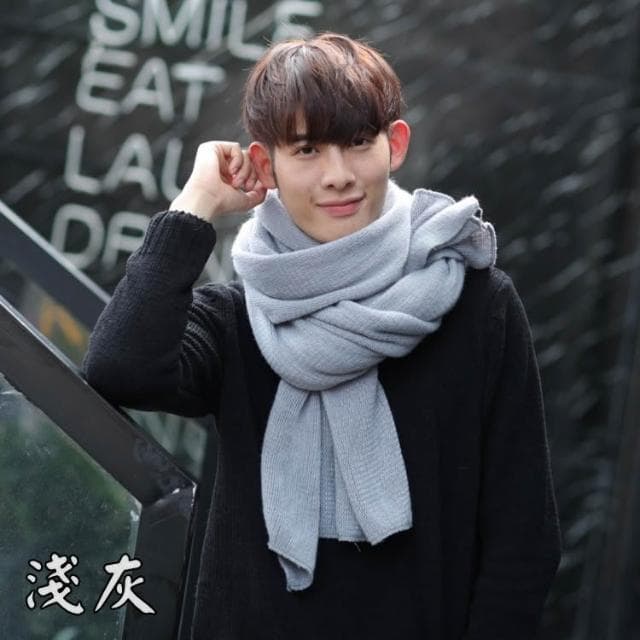 仿羊絨圍巾《J.Y》圍巾 圍脖 保暖 冬季圍巾 素色圍巾 男圍巾 女圍巾 聖誕節禮物 百搭 基本款
