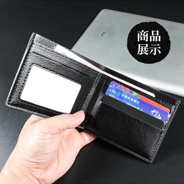 【美得像專櫃】男用皮革短夾(皮夾 簡約 短皮夾 多卡位 男 錢包 男生短夾 零錢包 父親節禮物 零錢包 2折皮夾)