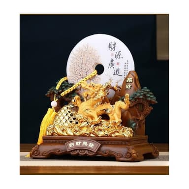 擺件 招財龍 金蟾 財神爺 平安扣擺件 招財擺飾 家居擺飾 客廳 玄關擺飾  入厝禮物 禮物