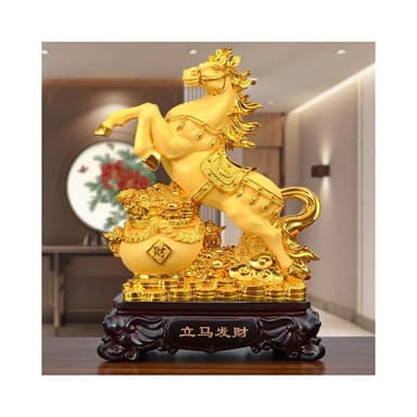 擺件 沙金立馬髮財擺件 開業老闆禮品擺件 客廳酒櫃電視櫃玄關書房擺件 入厝 開業送禮 開店送禮 玄關擺件