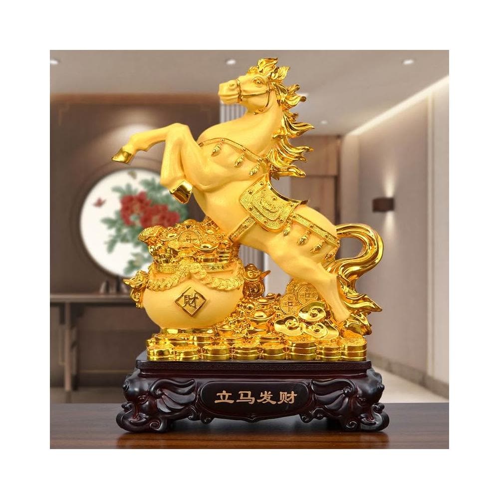 擺件 沙金立馬髮財擺件 開業老闆禮品擺件 客廳酒櫃電視櫃玄關書房擺件 入厝 開業送禮 開店送禮 玄關擺件