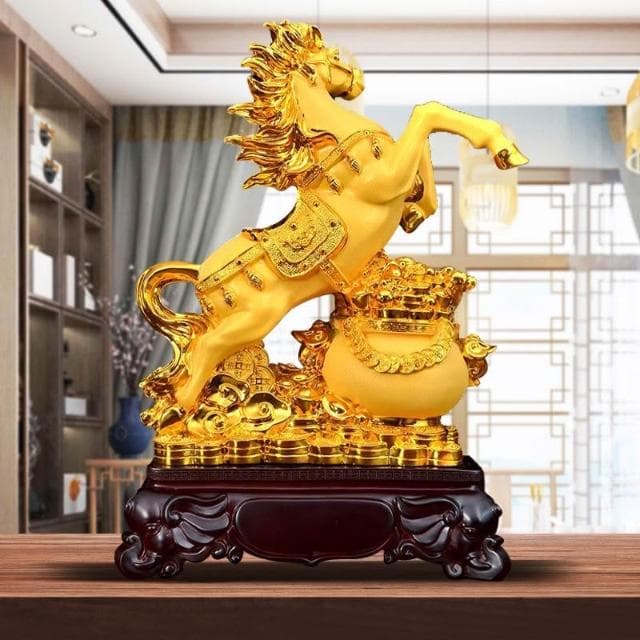 擺件 沙金立馬髮財擺件 開業老闆禮品擺件 客廳酒櫃電視櫃玄關書房擺件 入厝 開業送禮 開店送禮 玄關擺件