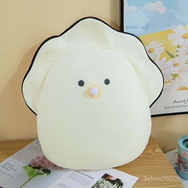 臺灣 可愛生蠔抱枕毛絨玩具超軟海洋動物海蠣子玩偶布娃娃禮物
