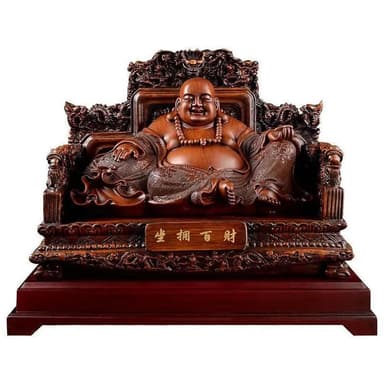 【LADUTA 拉布塔】風水擺飾 傢居擺設 公司擺件 招財 納福 開幕送禮 入厝禮物 笑納八方佛 大肚彌勒佛擺件 工藝傢居裝飾 客廳中式擺件