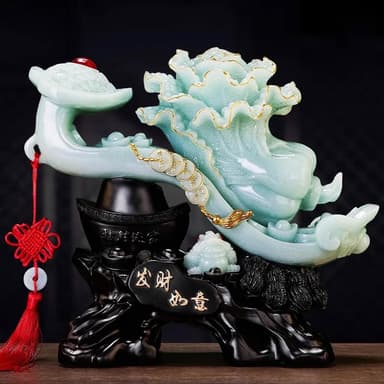 【LADUTA 拉布塔】發財如意玉白菜擺件 招財擺件 白玉擺件 客廳入戶玄關擺件 酒櫃擺件 入厝禮物 喬遷禮物 風水擺件 開業禮品
