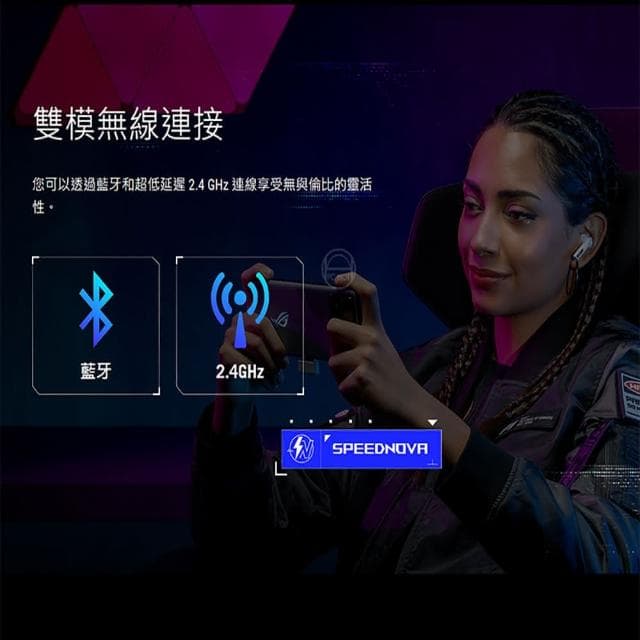 【ASUS 華碩】ROG Cetra True Wireless SpeedNova 無線耳機(雙模連線 主動降噪 AI麥克風 無線技術)