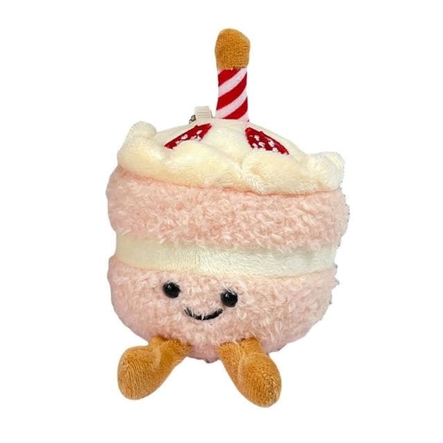 臺灣  可愛仿真蛋糕毛絨掛件生日禮物毛絨玩具公仔蛋糕玩偶布偶娃娃