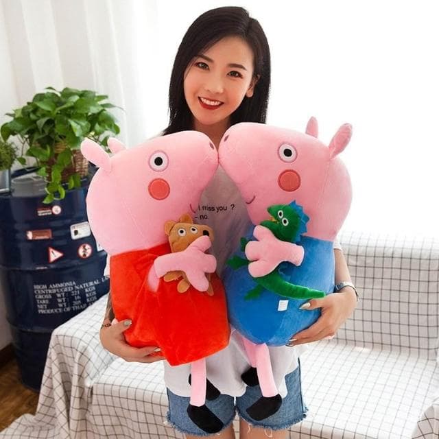 桃園熱賣 佩小奇小豬毛絨玩具公仔喬小治可愛豬豬公仔一家玩偶娃娃兒童禮物