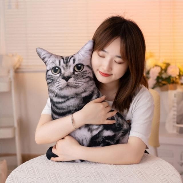 3D貓星人抱枕 玩偶 靠枕 貓咪抱枕 趴枕 抱枕 造型抱枕 貓公仔 聖誕節 交換禮物 搞怪 畢業禮物