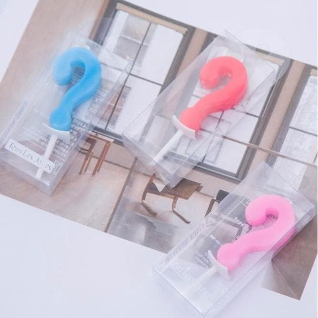 嚴選SHOP 1入 問號蠟燭 生日蠟燭 蛋糕蠟燭 派對蠟燭 創意生日蠟燭 婚慶派對浪漫蠟燭 無煙蠟燭 K163