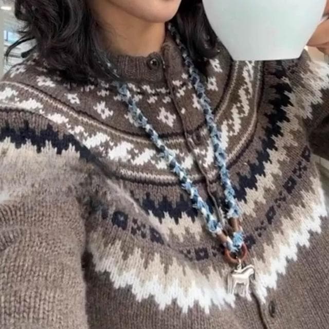 【MoonDy】飾品 項鍊 女生項鍊 禮物 木馬 小馬 牛仔 手工編織 毛衣項鍊 長項鍊 情侶項鍊 生肖項鍊 設計感 對鍊 百搭