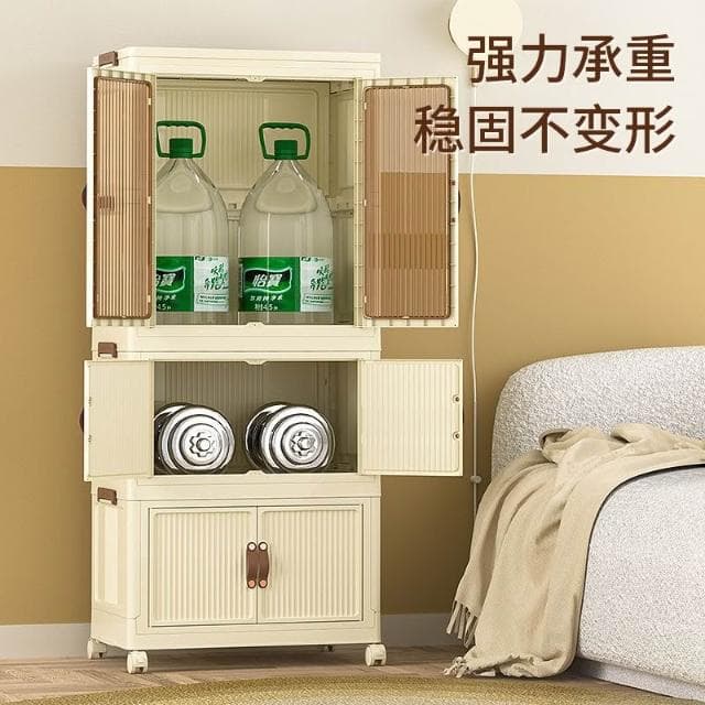 免安裝寶寶衣櫃家用兒童衣服整理箱嬰兒小衣櫥塑膠零食收納儲物櫃