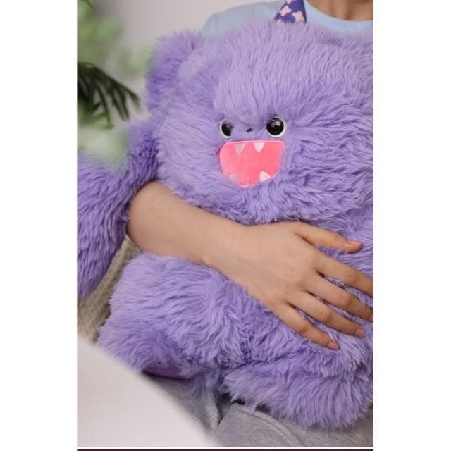 青壹坊可愛毛絨玩具卡通小怪獸玩偶大號女孩睡覺抱枕公仔節日禮物