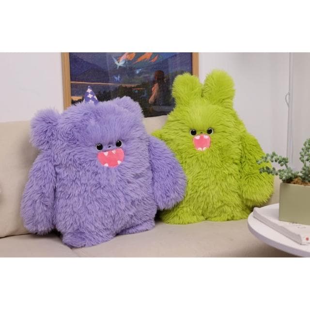 青壹坊可愛毛絨玩具卡通小怪獸玩偶大號女孩睡覺抱枕公仔節日禮物