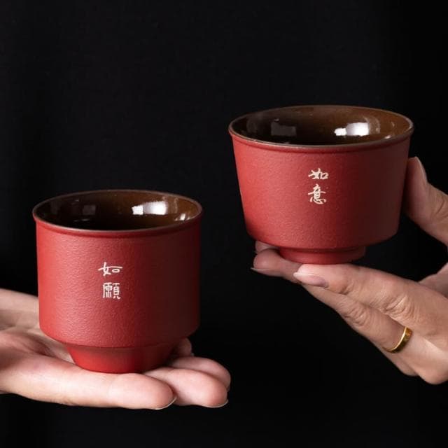 國潮茶杯主人品茗杯六六大順禮盒公司禮品文創商務伴手禮定制