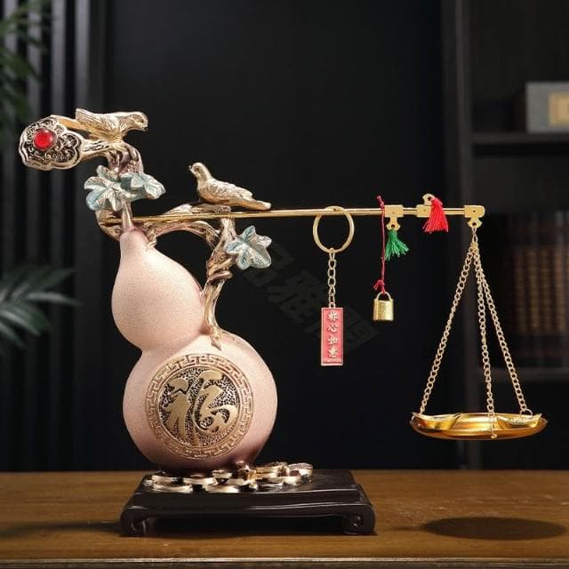 中式稱心如意招財葫蘆玄關擺件客廳酒櫃家居禮物裝飾品喬遷新居