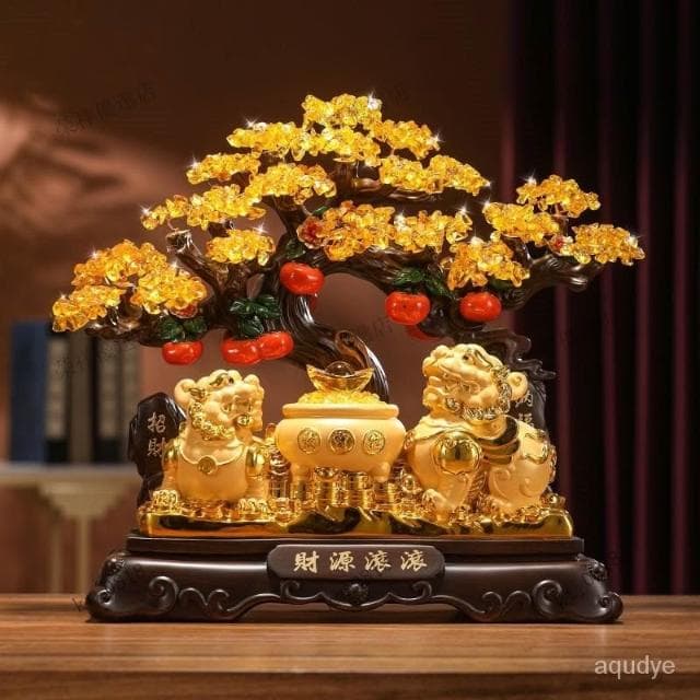 天然水晶 招財貓 貔貅 黃水晶 發財樹 聚寶盆 玄關擺飾 開光 發財樹 搖錢樹 招財擺飾 開幕送禮 入昔禮物