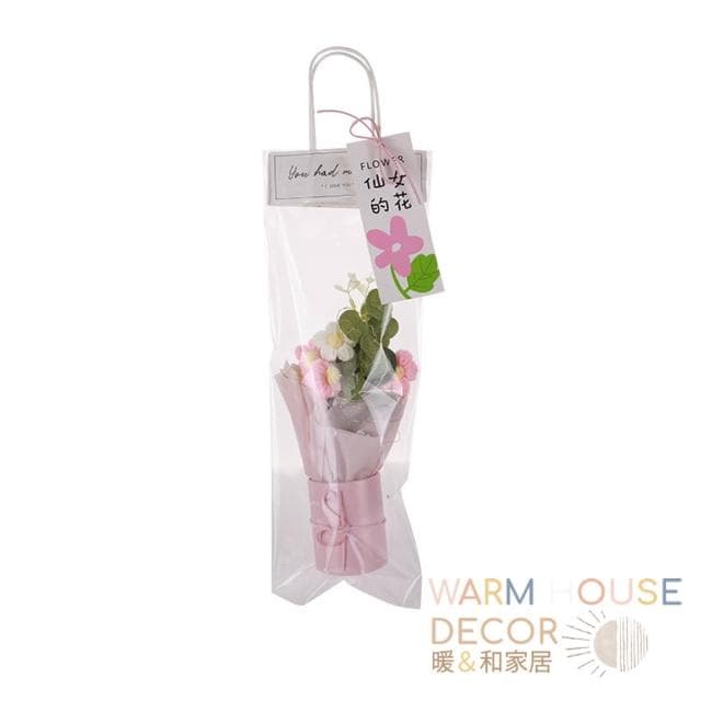 【Warm House Decor 暖和家居】編織毛絨小花束 (裝飾擺飾 送禮花束 畢業禮物 畢業花束 不凋謝花束 ）
