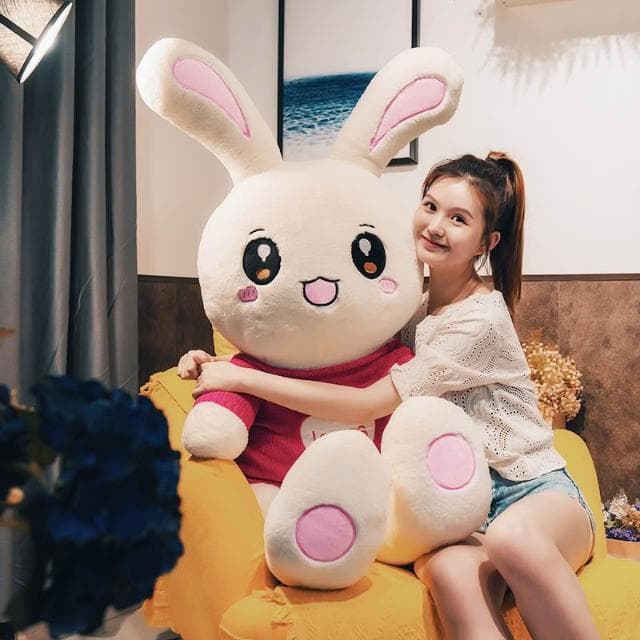 超大號可愛兔子毛絨玩具公仔抱枕玩偶布娃娃超軟床上睡覺女孩禮物