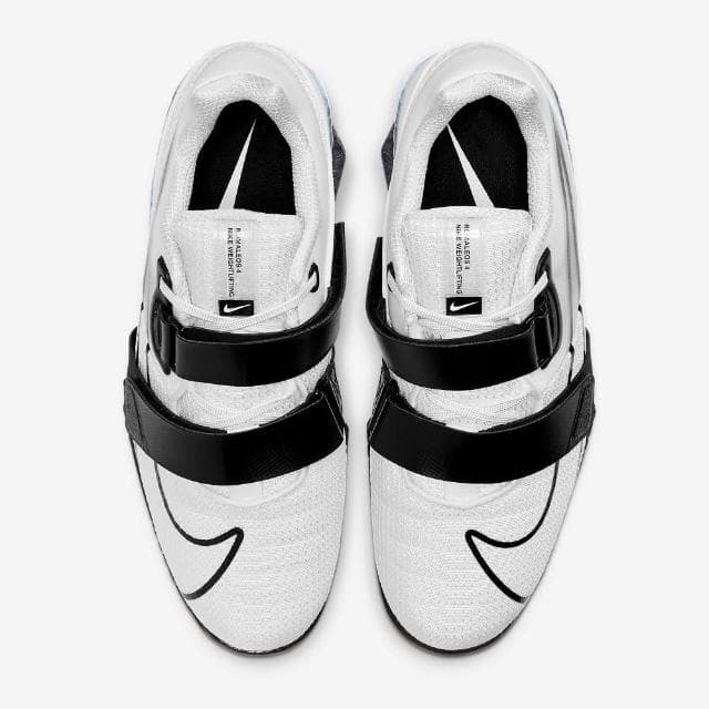 【NIKE 耐吉】Romaleos 4 白黑色專業舉重訓練平底運動鞋子 深蹲挺舉抓舉硬舉健力健身 男生日禮物(CD3463101)