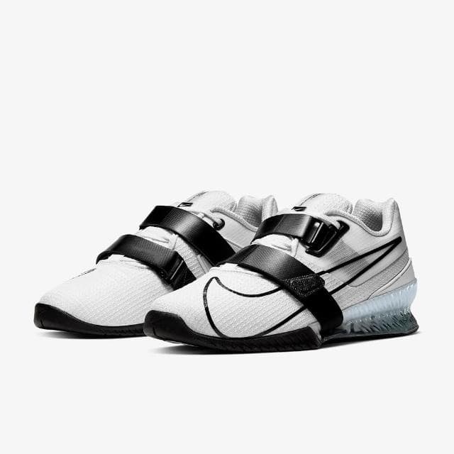 【NIKE 耐吉】Romaleos 4 白黑色專業舉重訓練平底運動鞋子 深蹲挺舉抓舉硬舉健力健身 男生日禮物(CD3463101)
