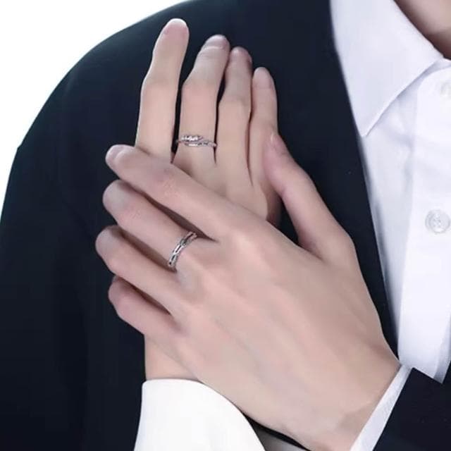 【KT DADA】開口戒指 高級感 禮物 戒指 指環 純銀戒指 送女友 送男友 可調節戒指 造型戒指 情侶戒指 男女對戒 生日禮物