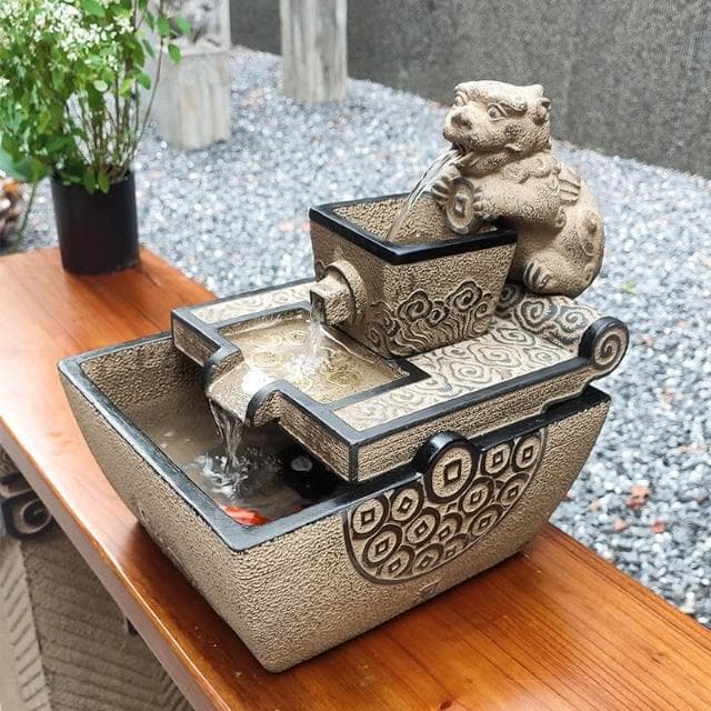 日進鬥金 招財流水盆 流水聚寶盆 流水擺件 招財擺飾 開運 風水招財流水組 風水擺件 開店 橋遷 開幕送禮
