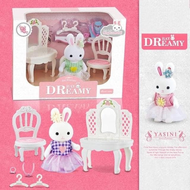 ❤️愛卡樂賣場❤️🌟兔子家族/ 兔兔家族/ 兔兔家家酒場景系列/女孩生日禮物(家家酒玩具)