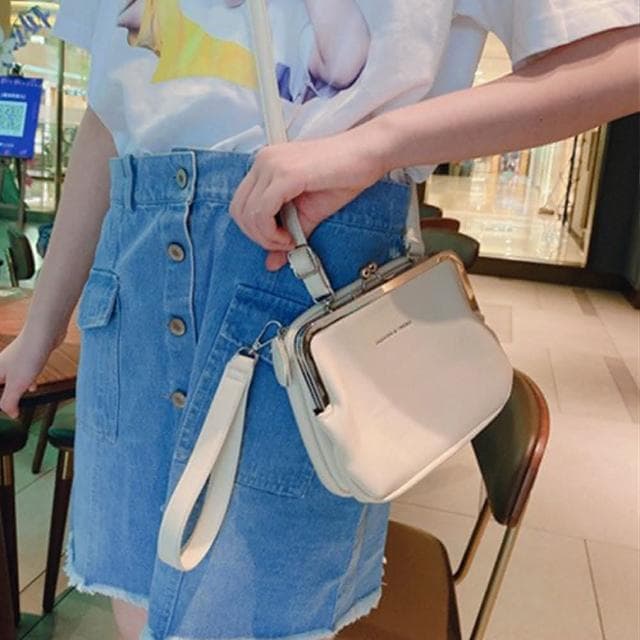 【LEEHER】復古口金包/小香風包包/百搭包包/包包/斜背包/口金包/收納包/女生包包/韓版包包/生日禮物