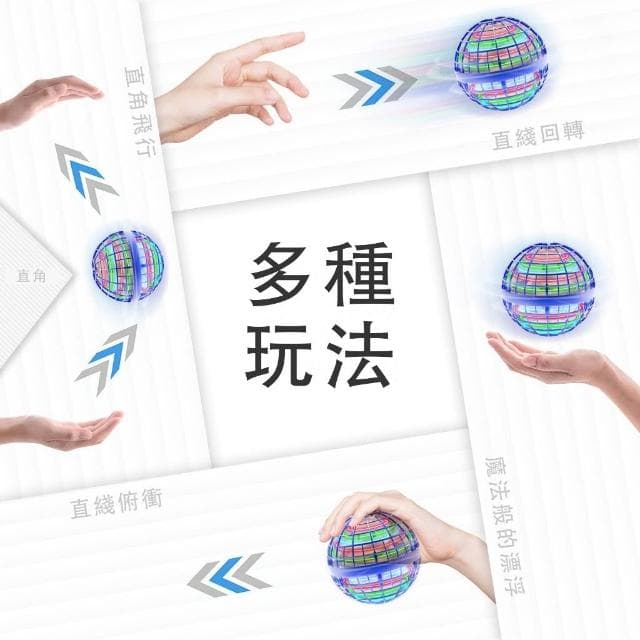 迴旋球 魔術感應飛行球  飛行器 男女孩兒童智慧玩具 懸浮迴旋陀螺飛球 解壓玩具 UFO飛球創意新款玩具禮物
