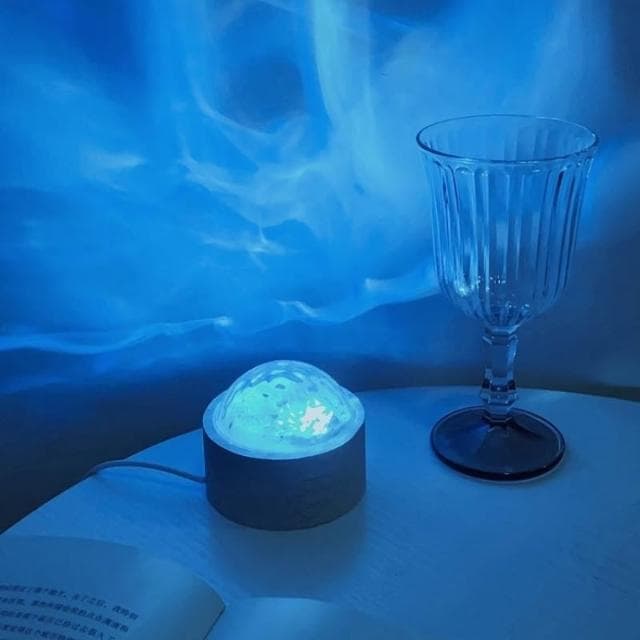 水波紋燈 氛圍燈 裝飾燈 氣氛燈 投影燈 水紋燈 床頭 夢幻 日落燈 夜燈 LED 旋轉 畢業禮物 生日禮物 房間 拍照 攝影燈 臥室 拍照