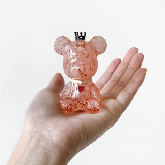 【Dawn Fashion 彤恩時尚】包好運水晶熊 絲巾包組 // 粉水晶 共4款畢業禮物//生日禮物