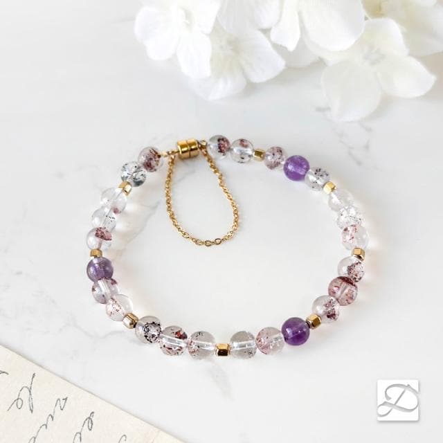 【Dawn Fashion 彤恩時尚】天使的繁星//全方位水晶手鍊 // 冰透超七 14KGF注金//生日禮物/畢業禮物