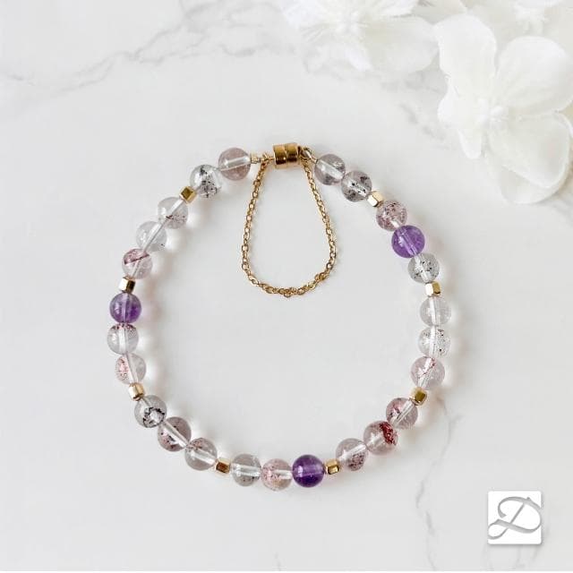【Dawn Fashion 彤恩時尚】天使的繁星//全方位水晶手鍊 // 冰透超七 14KGF注金//生日禮物/畢業禮物