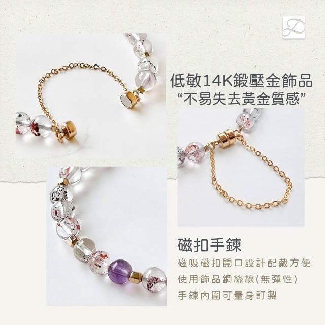 【Dawn Fashion 彤恩時尚】天使的繁星//全方位水晶手鍊 // 冰透超七 14KGF注金//生日禮物/畢業禮物