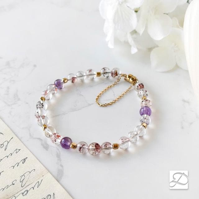 【Dawn Fashion 彤恩時尚】天使的繁星//全方位水晶手鍊 // 冰透超七 14KGF注金//生日禮物/畢業禮物