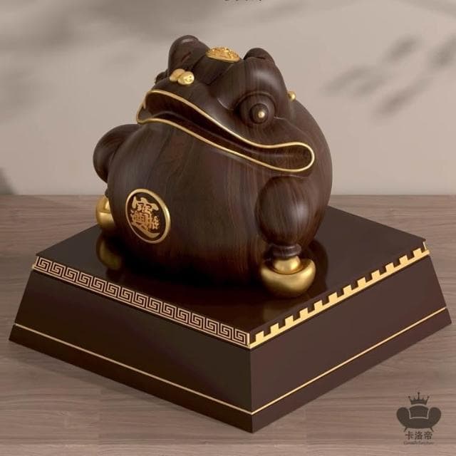 金蟾招財擺件 免運 辦公室裝飾 納福聚財 三足蟾蜍 新中式客廳裝飾 吉祥如意 入厝禮物 店鋪開幕禮 玄關擺件RFH82