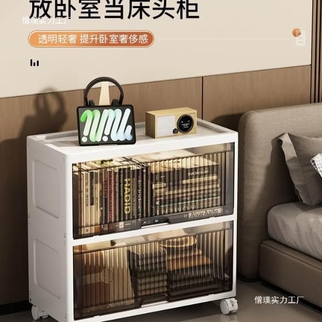 翻蓋收納櫃子兒童衣櫃家用客廳鬥櫃嬰兒寶寶零食置物櫃飄窗儲物櫃